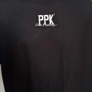 Black Waffle Mesh T-Shirt